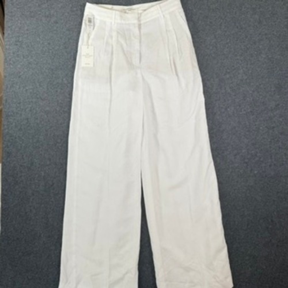 Aritzia White Wide Leg Pants